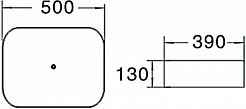 SantiLine Раковина накладная 50 SL-1051MG серая матовая – фотография-2